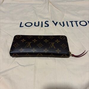 Louis Vuitton Clémence Wallet in Brown and Gold